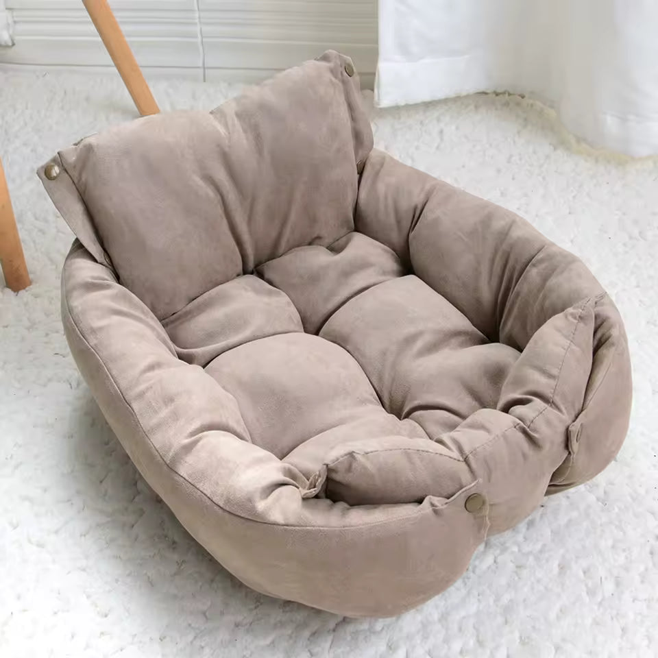 coussin chien comfort durable brun