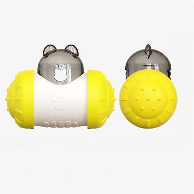 Distributeur de Croquettes pour Chien - BrainChase™ - Jaune - Gamelle et Cie pour Chien