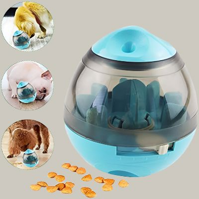 Distributeur de Croquettes pour Chien - FeedMaze™ - Bleu - Gamelle et Cie pour Chien