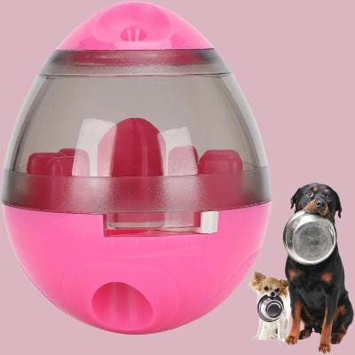 Distributeur de Croquettes pour Chien - FeedMaze™ - Rose - Gamelle et Cie pour Chien