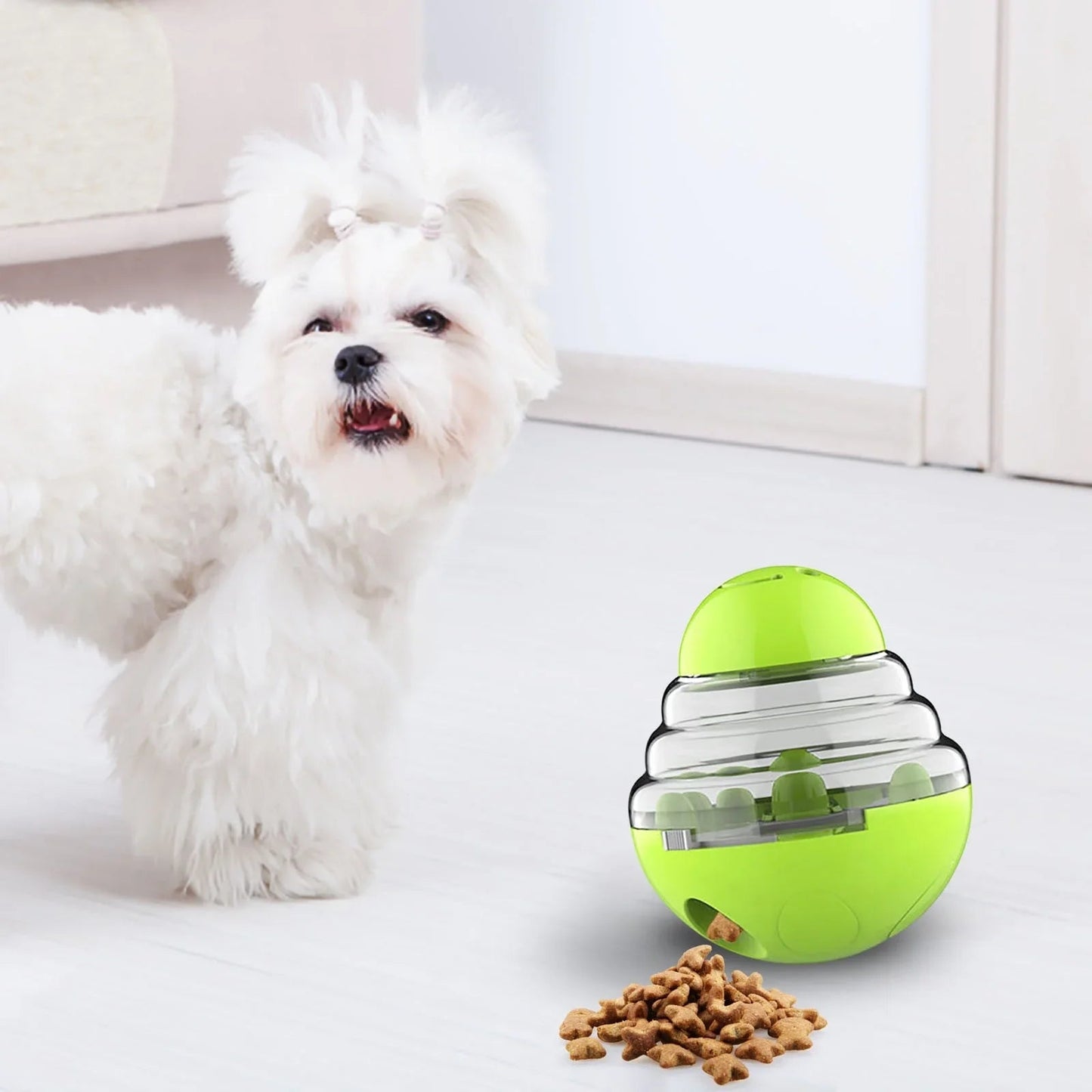 Distributeur de Croquettes pour Chien - SlowFeederDog™ - Vert - Gamelle et Cie pour Chien