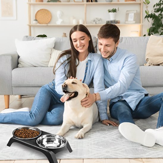 Gamelle chien | Surélevée Double Inox - Gamelle et Cie pour Chien