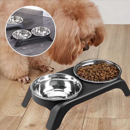 Gamelle chien | Surélevée Double Inox - Gamelle et Cie pour Chien