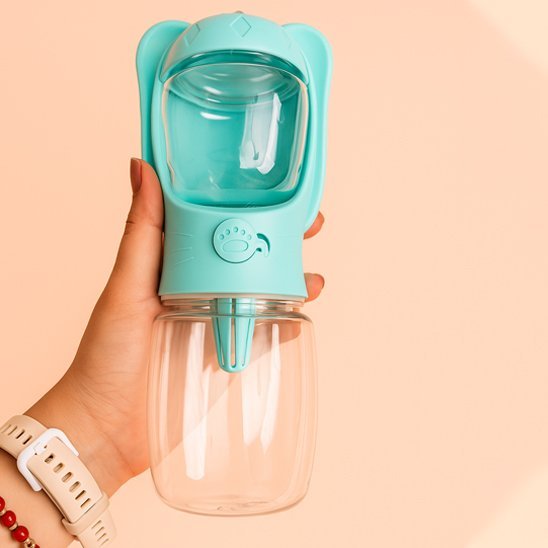 Gourde pour chien | 2 - en - 1 Compact - Gamelle et Cie pour Chien