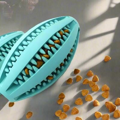 Jouet Interactif pour Chien - ChewBounceBall™ - Bleu Clair - Gamelle et Cie pour Chien