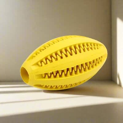 Jouet Interactif pour Chien - ChewBounceBall™ - Jaune - Gamelle et Cie pour Chien