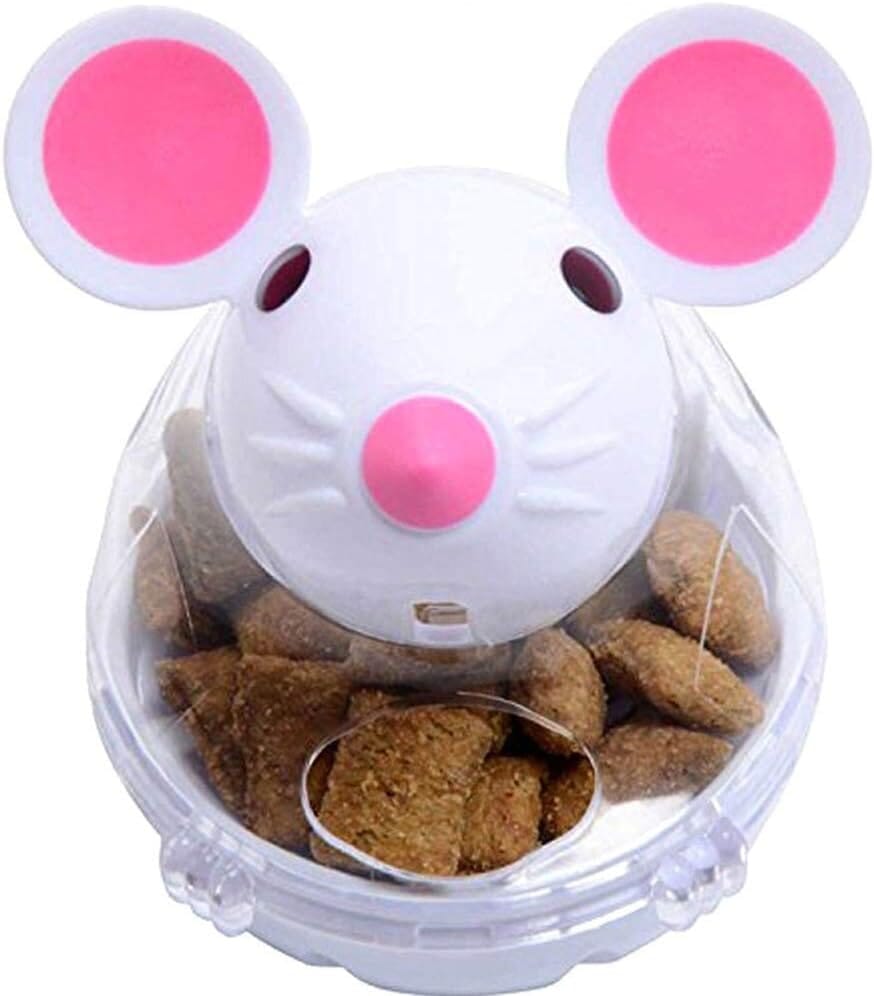 Jouet Interactif pour Chien - FeedBall™ - Souris Blanche - Gamelle et Cie pour Chien