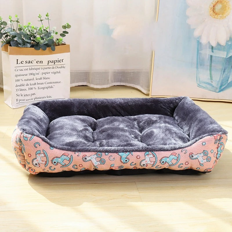 Panier pour Chien motifs animaux rose - ComfortPlus - Gamelle et Cie pour chien