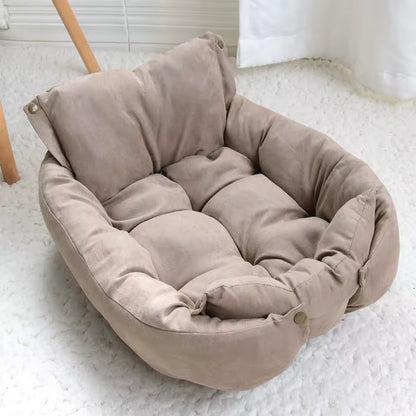 coussin chien comfort durable brun