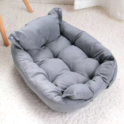 coussin chien comfort durable gris