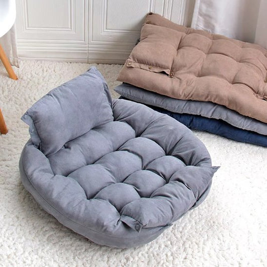 coussin chien comfort durable en gris