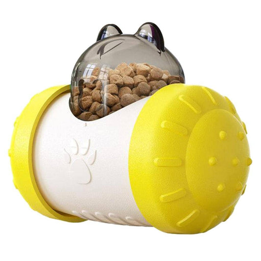 Distributeur de Croquettes pour Chien - BrainChase™ - Jaune - Gamelle et Cie pour Chien