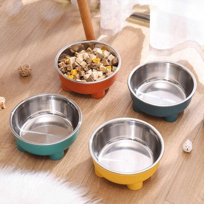 Quatre Gamelle chien différentes couleurs en acier Inox