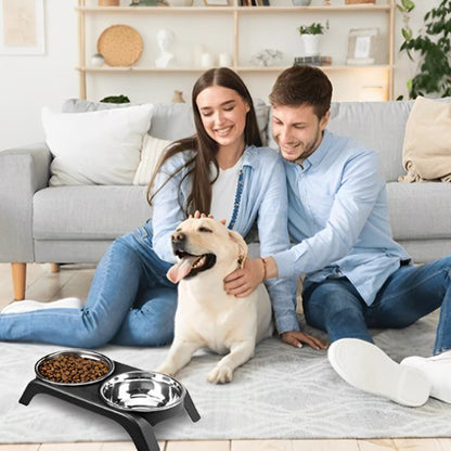 Gamelle chien | Surélevée Double Inox - Gamelle et Cie pour Chien