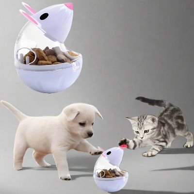Jouet Interactif pour Chien - FeedBall™ - Souris Blanche - Gamelle et Cie pour Chien