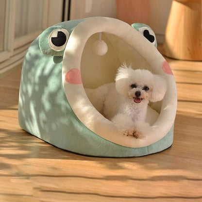 Chien dans Lit pour chien vert - Ergonomique - Gamelle et Cie pour chien