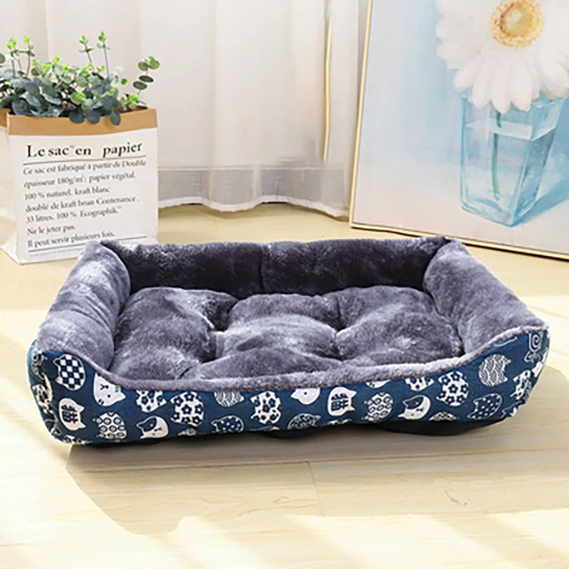Panier pour Chien motifs animaux bleu - ComfortPlus - Gamelle et Cie pour chien