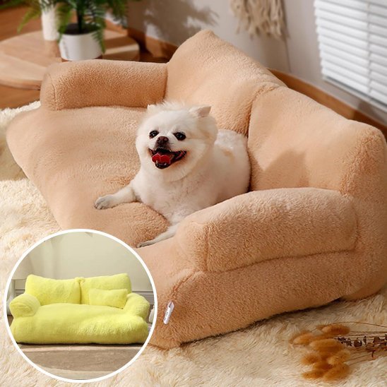 Chien endormi dans panier pour chien brun - Ultra - Confort - Gamelle et Cie pour Chien