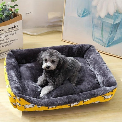 Panier pour Chien motifs animaux jaune - ComfortPlus - Gamelle et Cie pour chien
