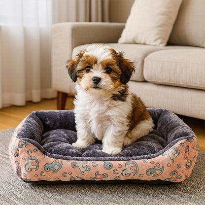 Panier pour Chien motifs animaux rose - ComfortPlus - Gamelle et Cie pour chien