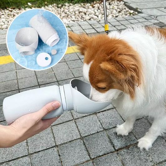 Gourde chien | Portable 2-en-1